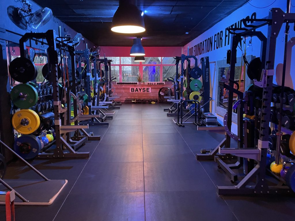 the gym facilities in our personal training space in Warrington with weight stations, machines and more