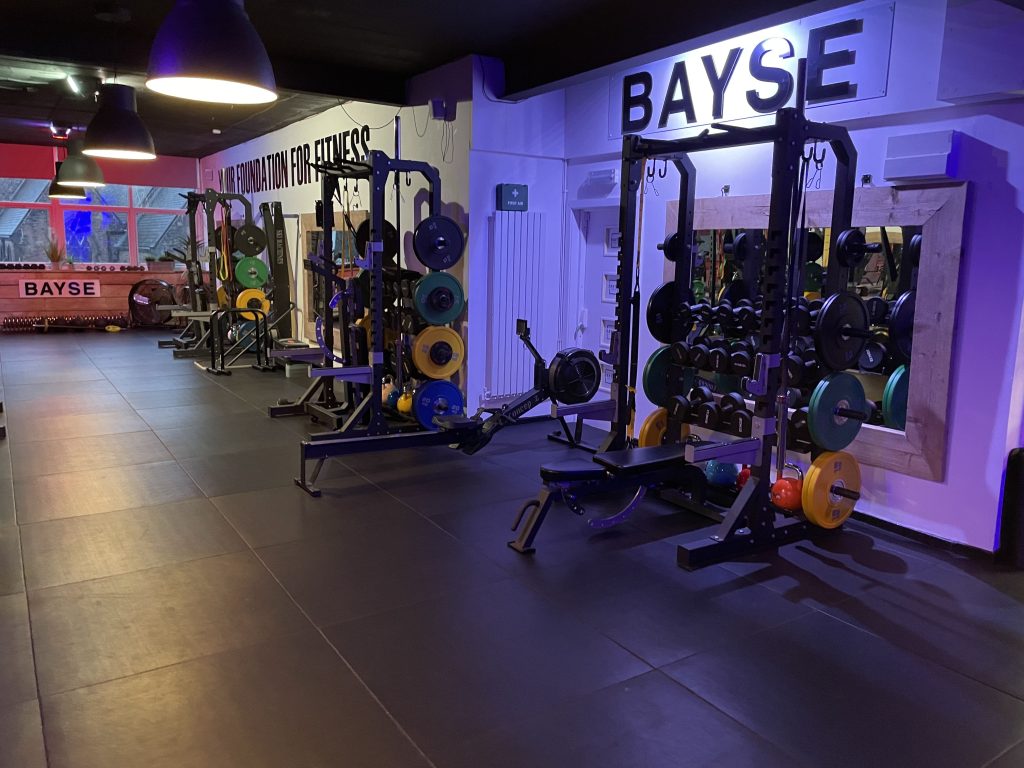 a series of weight benches in our gym at Warrington